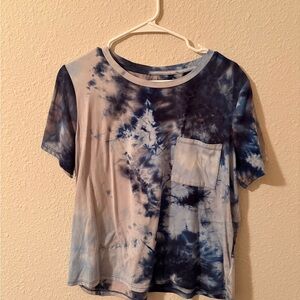 Blue Tie-Dye Women's Top